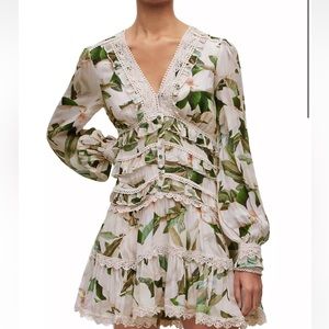 AllSaints
Love My Way Zora Alessandra Floral Lace-Trimmed Dress